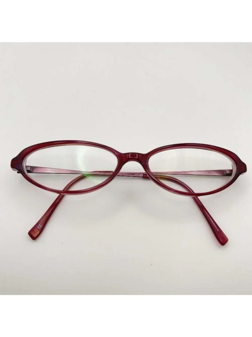 Vera Wang V47 FU Eyeglass Frames Women's Full Oval Pink Mauve 52-15-135 Italy